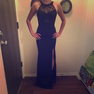 Black gown. Elegant. Classy.